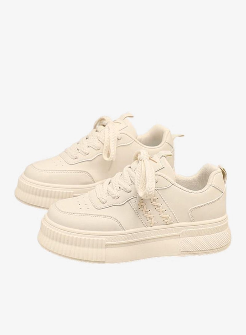 BABAYA Women Lace Up Casual Sneakers - Image 1